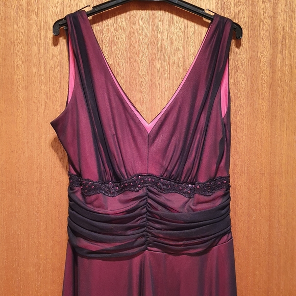 💞 YESSICA Pink & Black Cocktail Dress Size UK 16 💞 - Picture 7 of 8